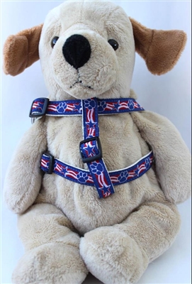 Stars and Paws Nylon Dog Harness by Diva-Dog Teacup to XLg