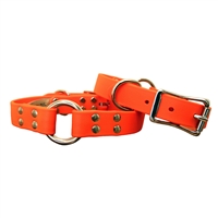 Waterproof Sparky's Orange Center Ring Dog Collar USA Made