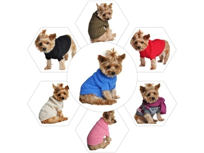 Combed Cotton Turtleneck Dog Sweater Sizes 3-100#