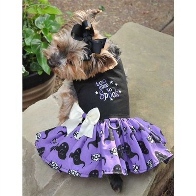 Halloween Dog Harness Dress or Vest - Too Cute to Spook