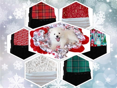 Holiday Plush Dog Blanket