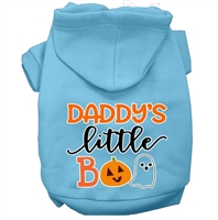 Daddy's Little Boo Screen Print Dog Hoodie-XSm-XXX-Large Free Shipping