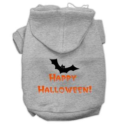 Happy Halloween Screen Print Pet Hoodies Free USA Shipping