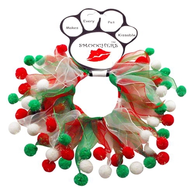 Fuzzy Wuzzy Christmas Dog Collar Smoocher Free Shipping