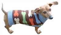 Dallas Dogs Bones 100% Acrylic Dog Sweater