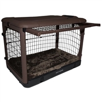 The Other Doorâ„¢ Steel Dog Crate - Chocolate