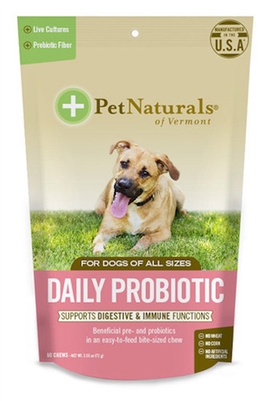 Pet Naturals of Vermont Daily Probiotic for Dogs (60 Count)